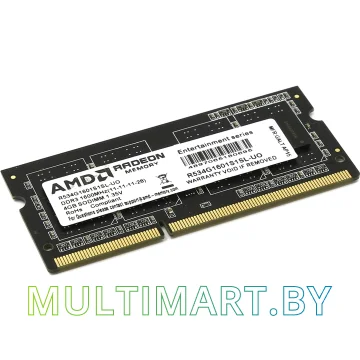 Оперативная память AMD 4GB DDR3 SO-DIMM PC3-12800 (R534G1601S1SL-UO)